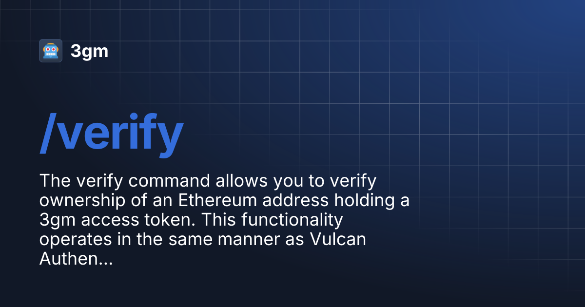 /verify | 3gm